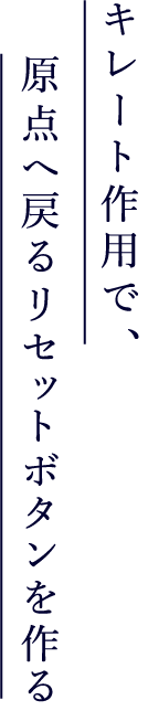 キレート作用で、原点へ戻るリセットボタンを作る
