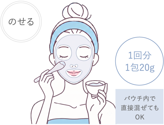 のせる 1回分1包20g パウチ内で直接混ぜてもOK